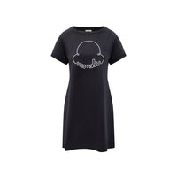 Moncler Cotton Logo Mini Dress