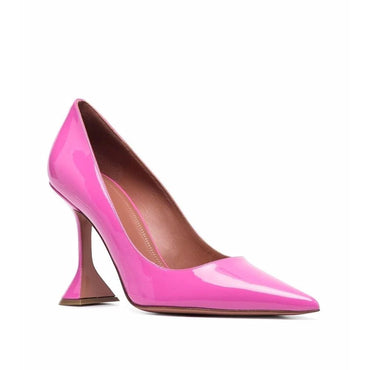 Amina Muaddi Ami Patent Leather Pumps
