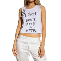 Balmain Printed Cotton Cropped T-Shirt