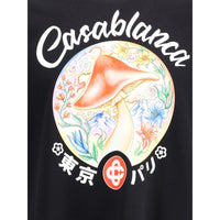 Casablanca Mushroom Emblem printed T-Shirt