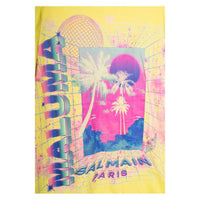Balmain Yellow Cotton T-Shirt