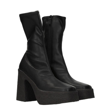 Stella McCartney Black Leather Ankle