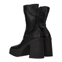 Stella McCartney Black Leather Ankle