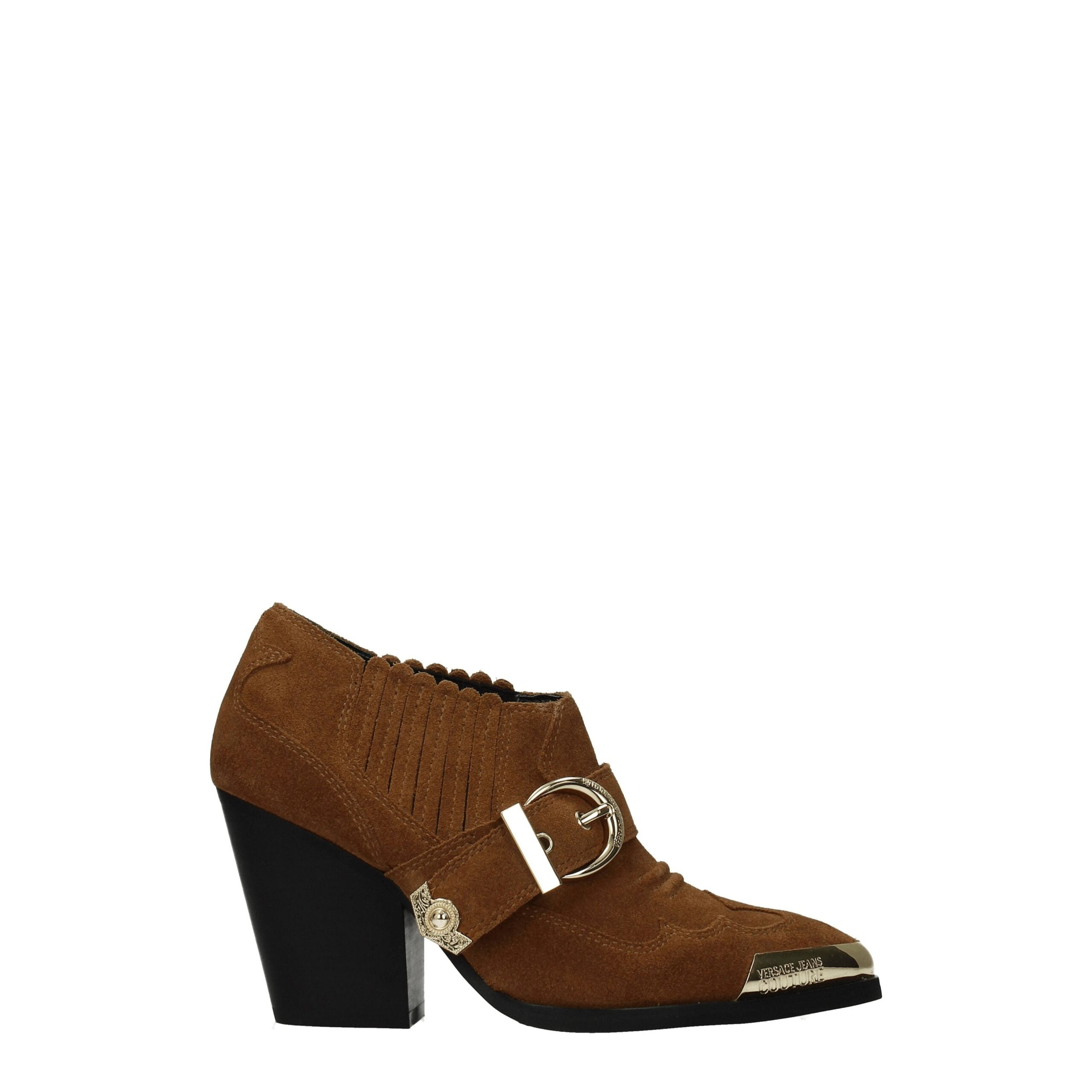 Versace Jeans Brown Leather Ankle