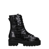 Stuart Weitzman Black Leather Ankle