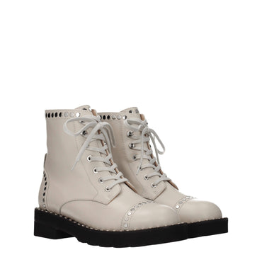 Stuart Weitzman Beige Leather Ankle