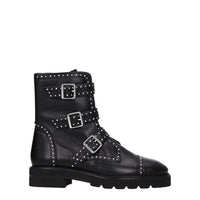 Stuart Weitzman Black Leather Ankle