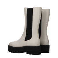 Stuart Weitzman Beige Leather Ankle