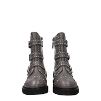 Stuart Weitzman Gray Leather Ankle