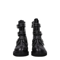 Stuart Weitzman Black Leather Ankle
