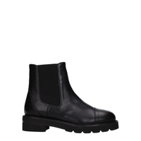 Stuart Weitzman Black Leather Ankle