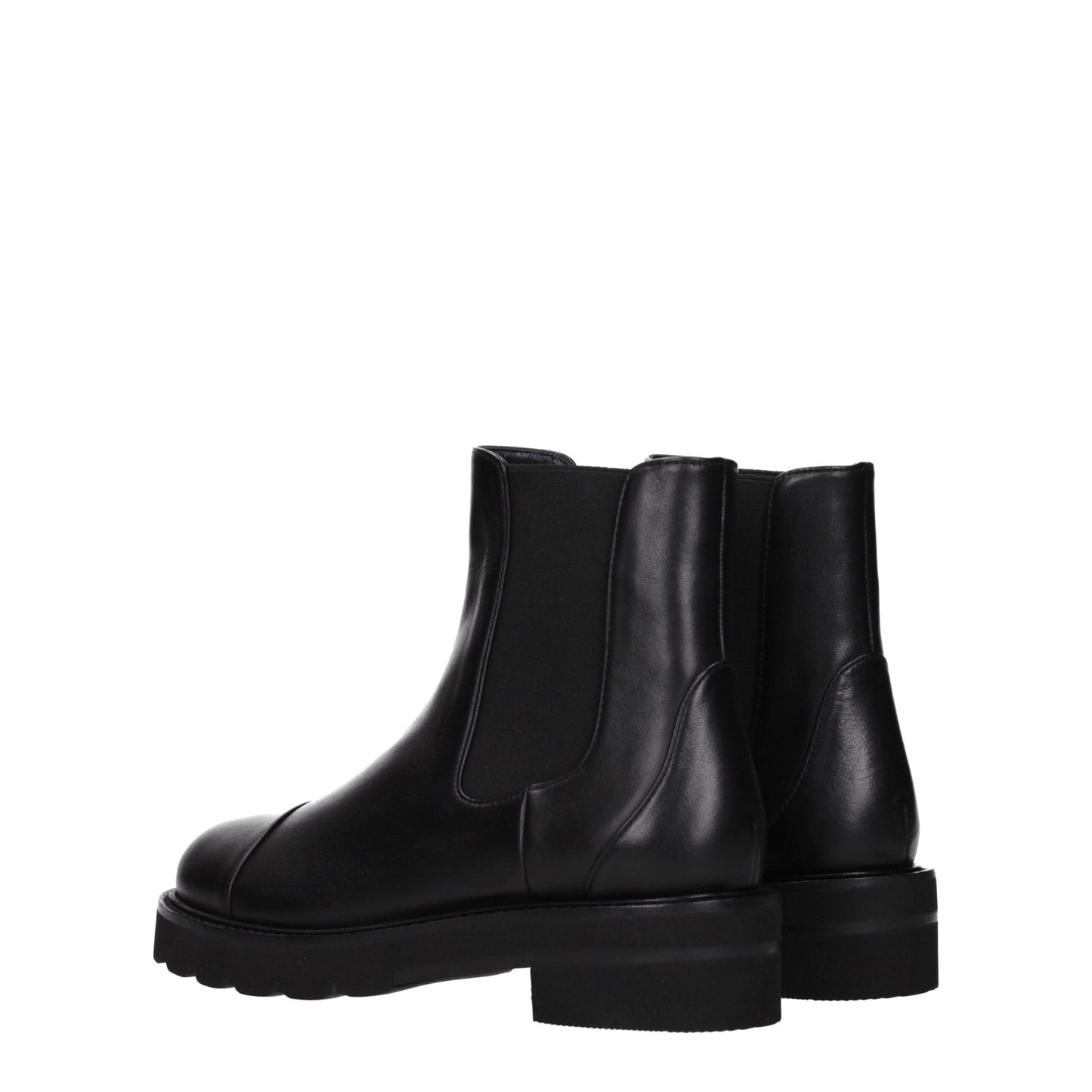 Stuart Weitzman Black Leather Ankle