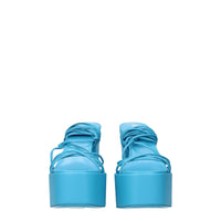 Paris Texas Light Blue Leather Sandal