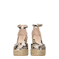 Stuart Weitzman Beige Leather Wedge