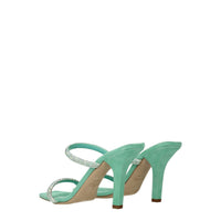 Paris Texas Green Leather Sandal