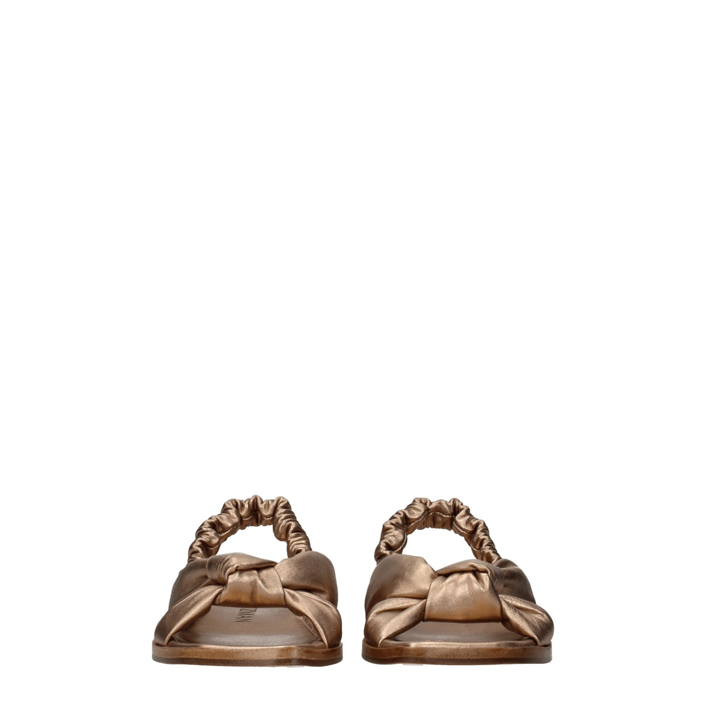 Stuart Weitzman Gold Leather Sandal