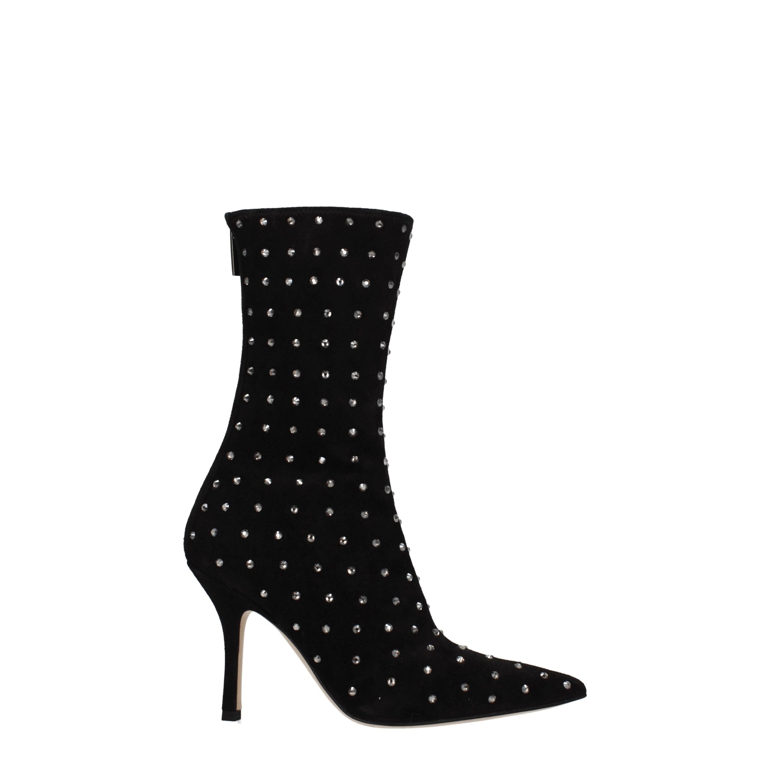 Paris Texas Black Leather Ankle
