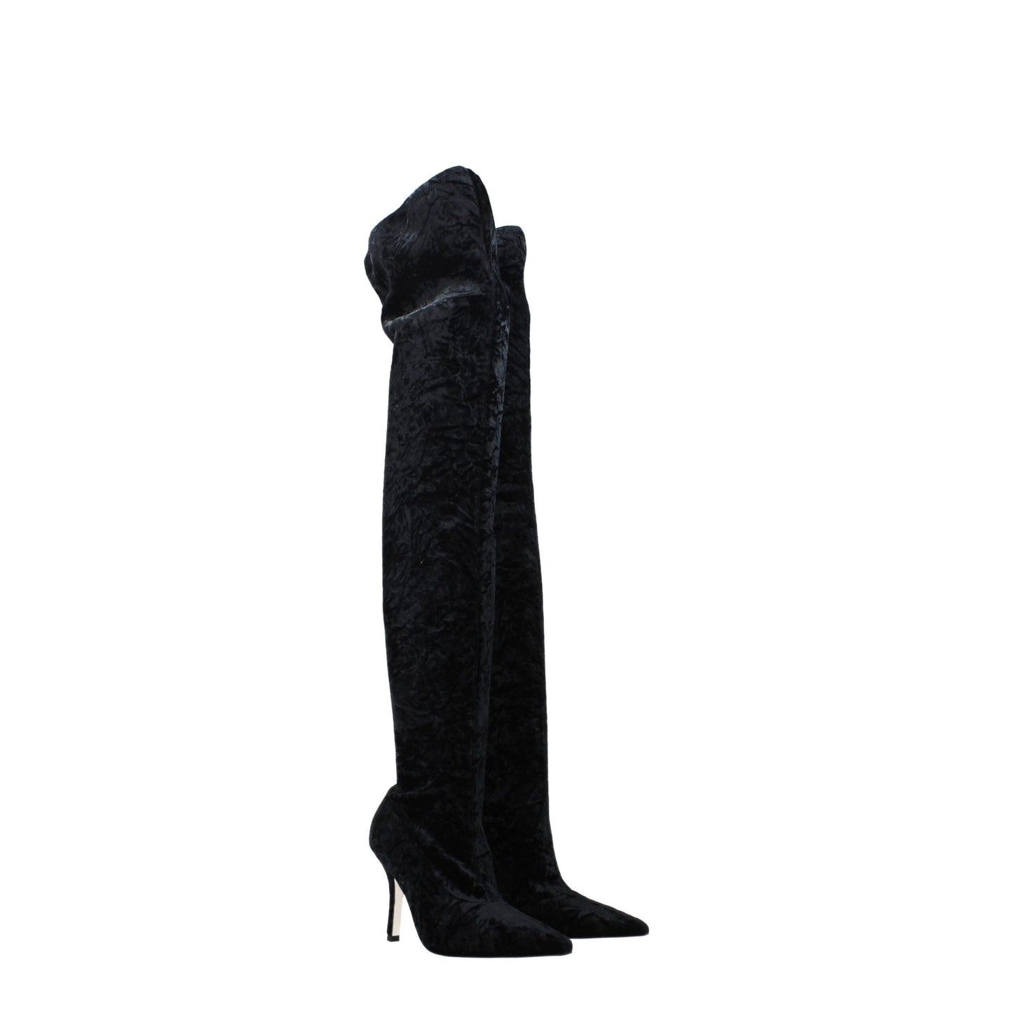 Paris Texas Black Velvet Boot