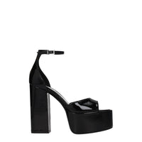 Paris Texas Black Leather Sandal