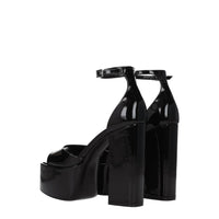 Paris Texas Black Leather Sandal