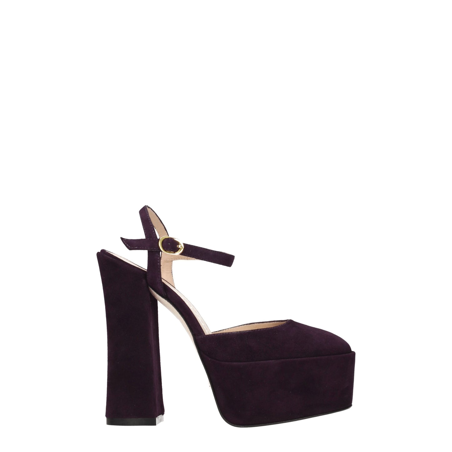 Stuart Weitzman Purple Leather Sandal