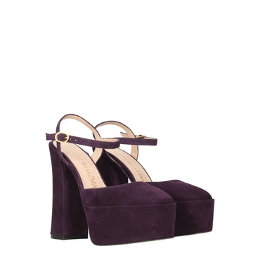 Stuart Weitzman Purple Leather Sandal