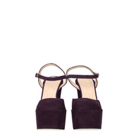 Stuart Weitzman Purple Leather Sandal