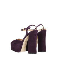 Stuart Weitzman Purple Leather Sandal