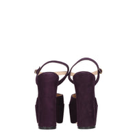 Stuart Weitzman Purple Leather Sandal