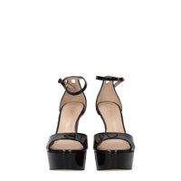 Stuart Weitzman Black Leather Sandal