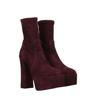 Stuart Weitzman Purple Leather Ankle