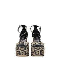 Paris Texas Beige Leather Sandal