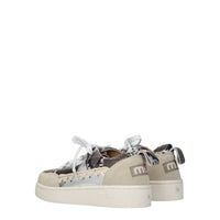 Mou Gray Leather Sneakers