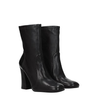 Stuart Weitzman Black Leather Ankle