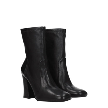 Stuart Weitzman Black Leather Ankle