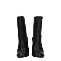 Stuart Weitzman Black Leather Ankle