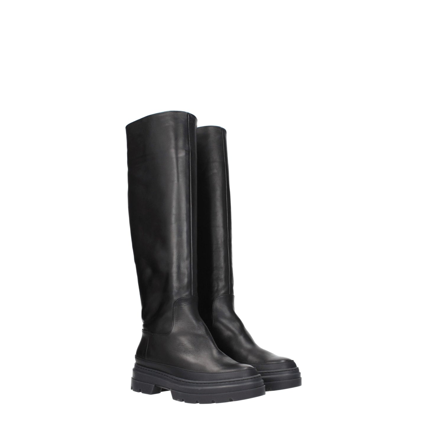 Max Mara Black Leather Boot