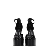 Paris Texas Black Leather Sandal
