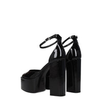 Paris Texas Black Leather Sandal