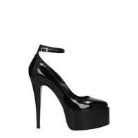 Paris Texas Black Leather Sandal