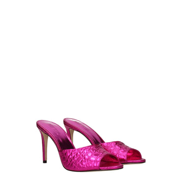 Paris Texas Pink Leather Sandal