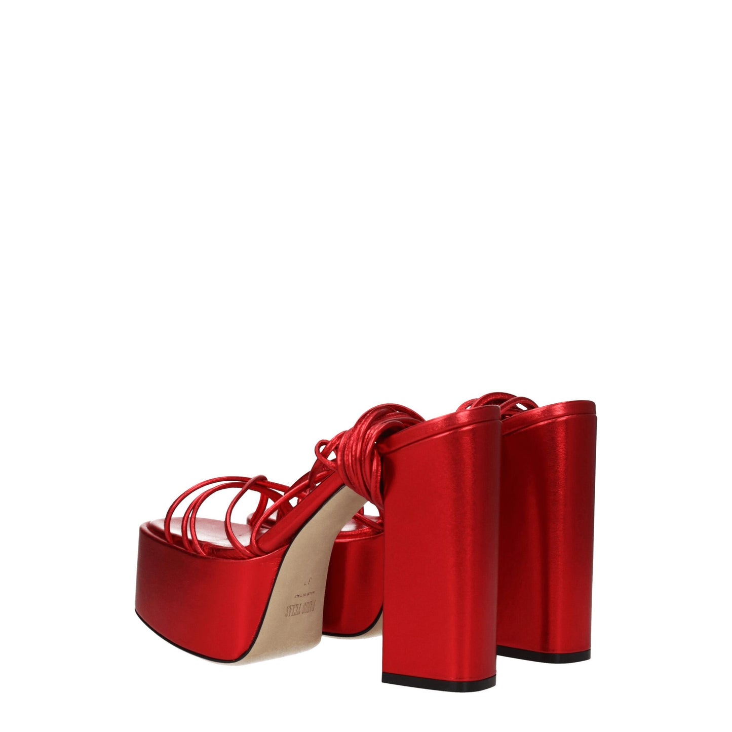 Paris Texas Red Leather Sandal