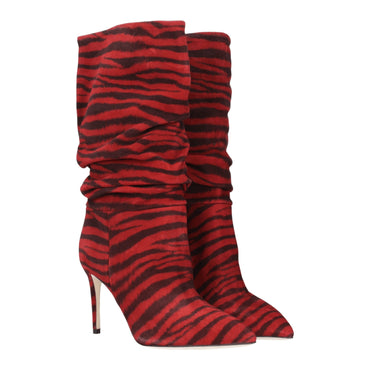 Paris Texas Red Leather Ankle