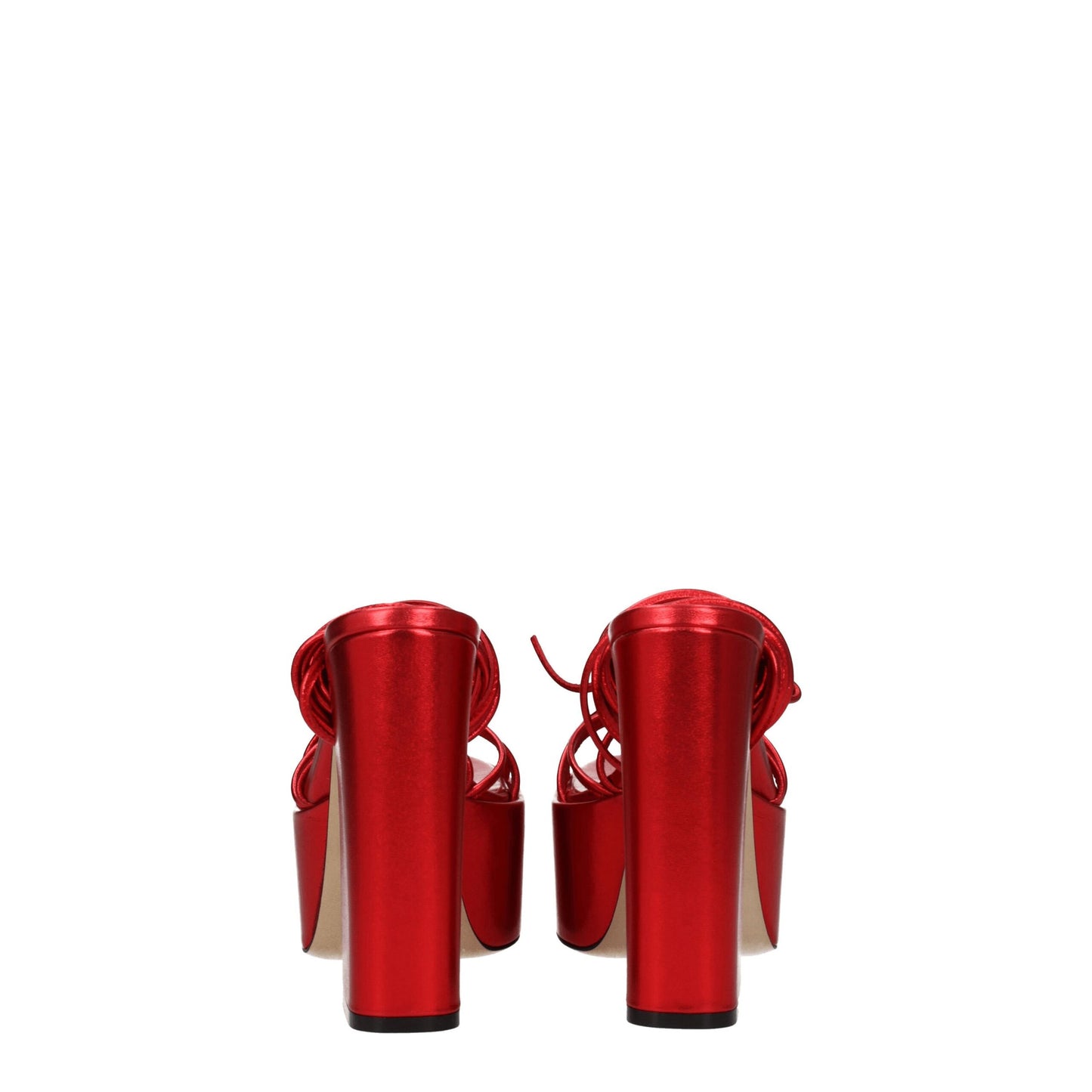 Paris Texas Red Leather Sandal