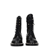 Stuart Weitzman Black Leather Ankle