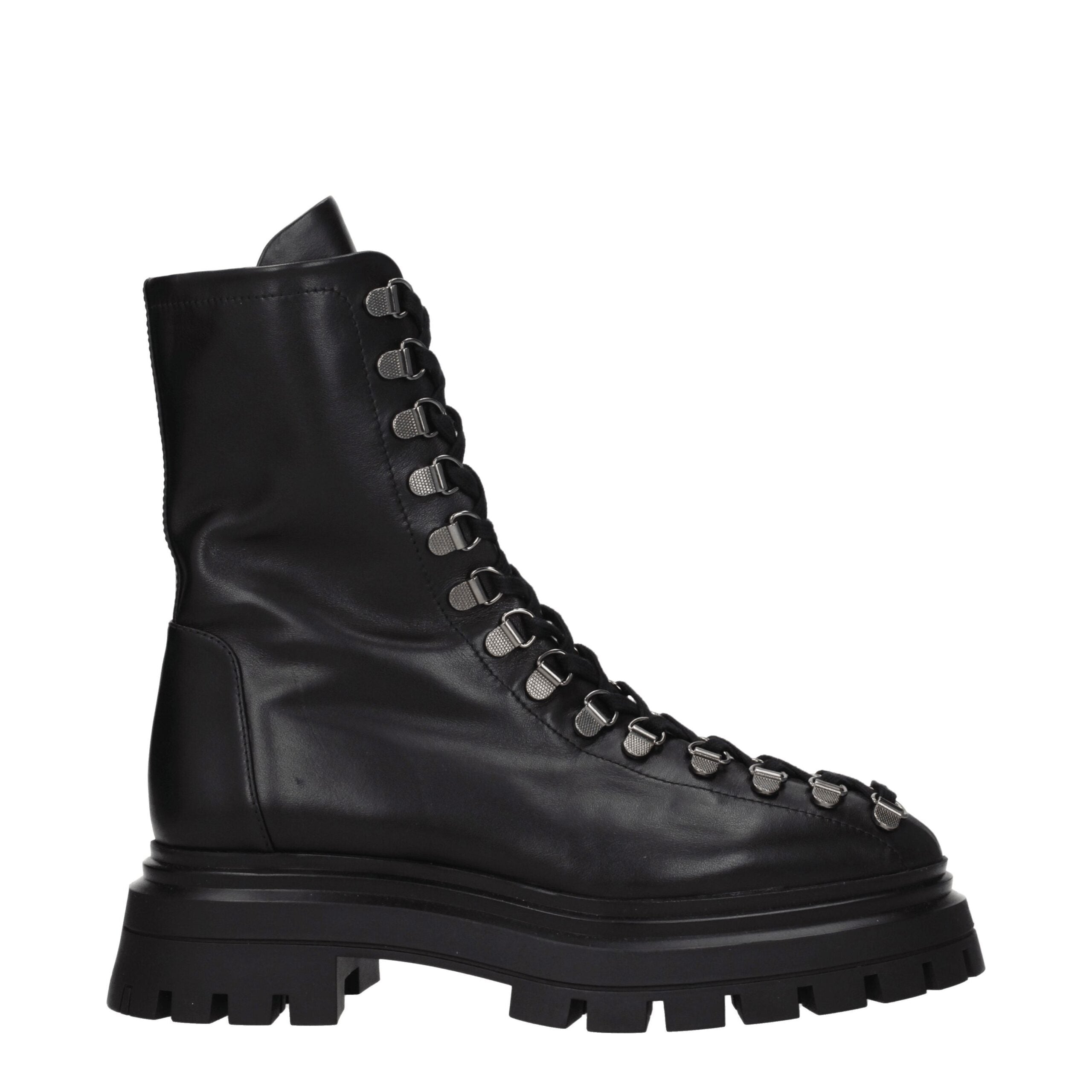 Stuart Weitzman Black Leather Ankle