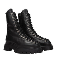Stuart Weitzman Black Leather Ankle