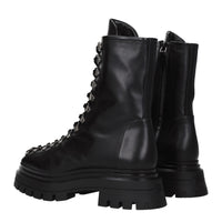 Stuart Weitzman Black Leather Ankle