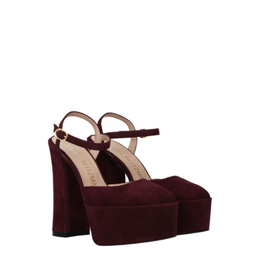 Stuart Weitzman Red Leather Sandal