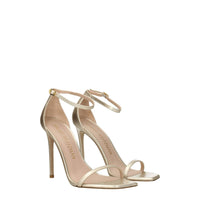 Stuart Weitzman Gold Leather Sandal
